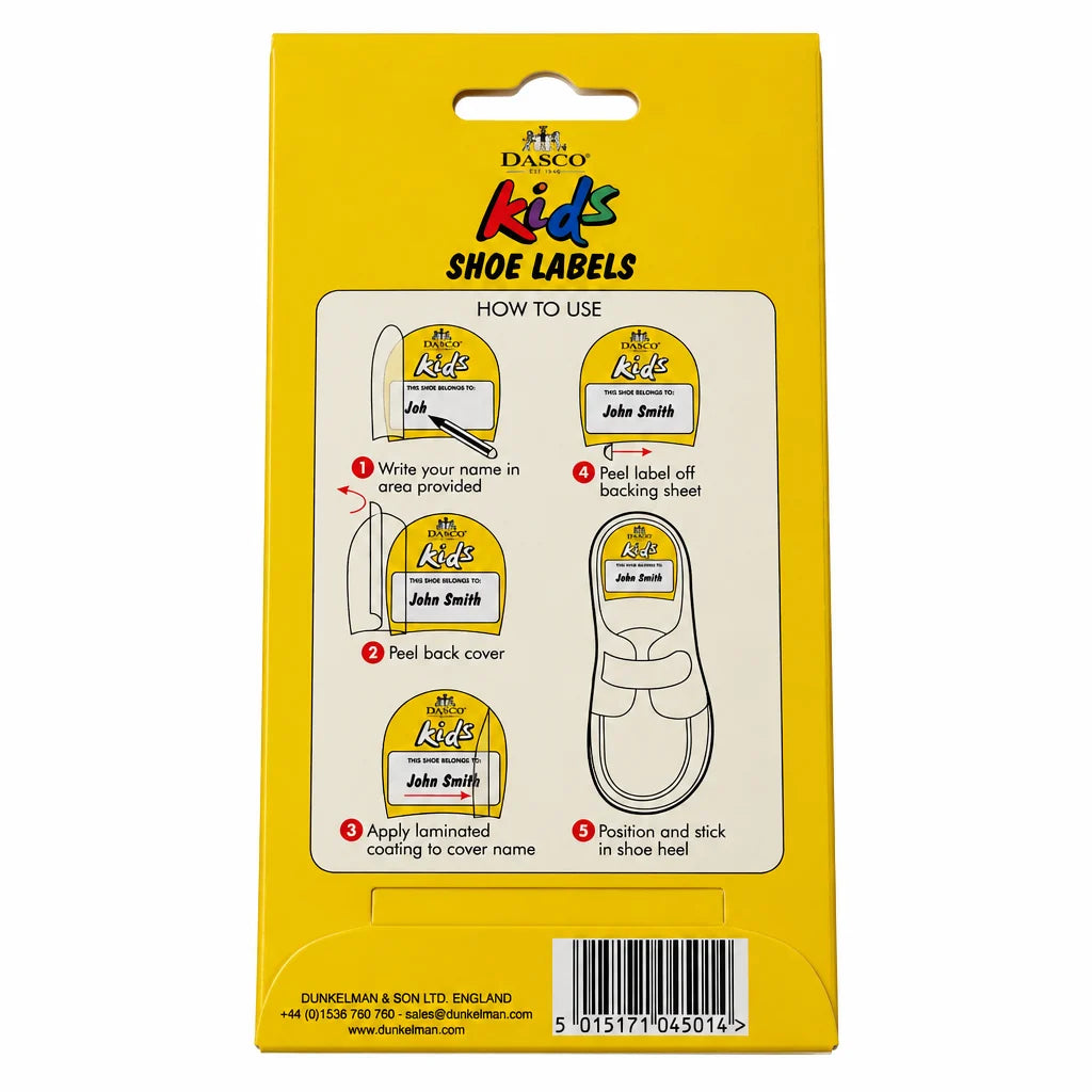 Dasco Shoe Labels